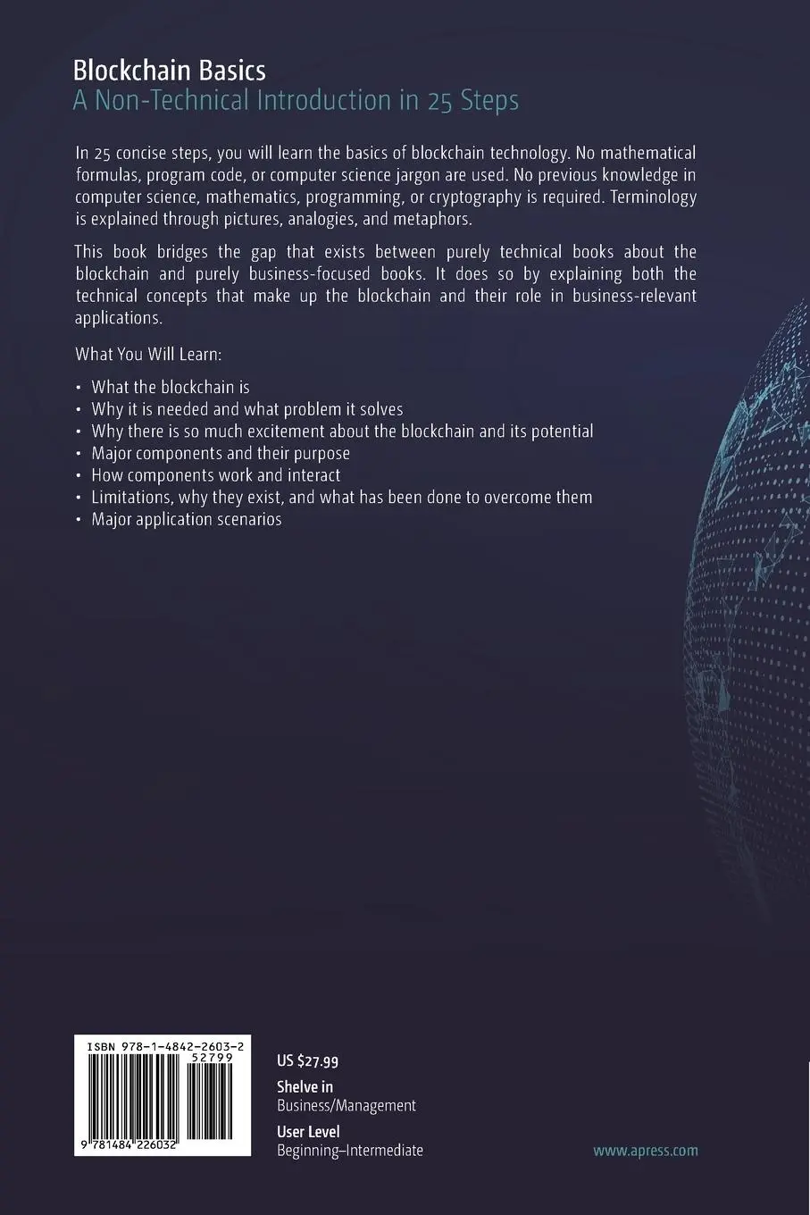 Rückseite: 9781484226032 | Blockchain Basics | A Non-Technical Introduction in 25 Steps | Buch