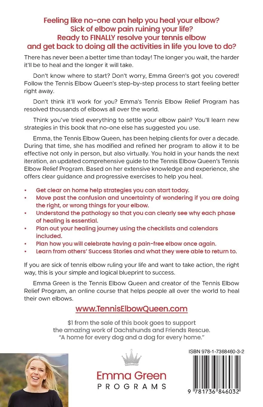 Rückseite: 9781736846032 | Tennis Elbow Relief 2.0 | Emma Green | Taschenbuch | Englisch | 2024