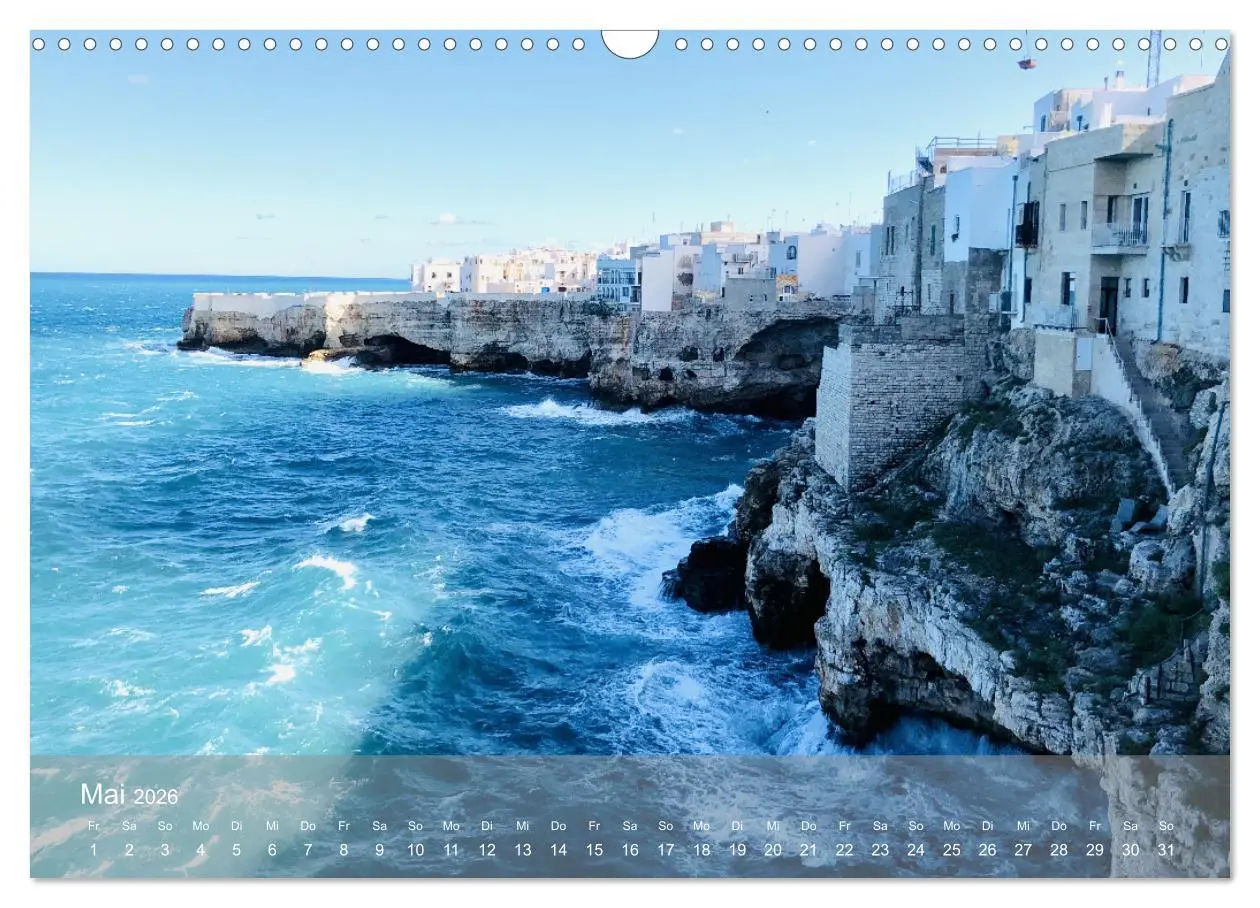 Bild: 9783457606032 | Apuliens Küstenorte (Wandkalender 2026 DIN A3 quer), CALVENDO...
