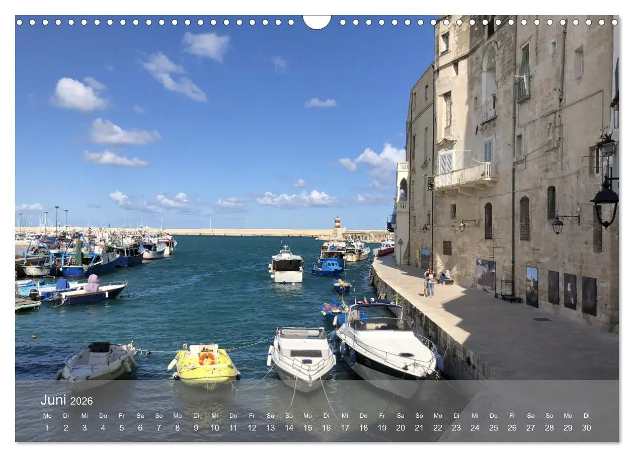 Bild: 9783457606032 | Apuliens Küstenorte (Wandkalender 2026 DIN A3 quer), CALVENDO...