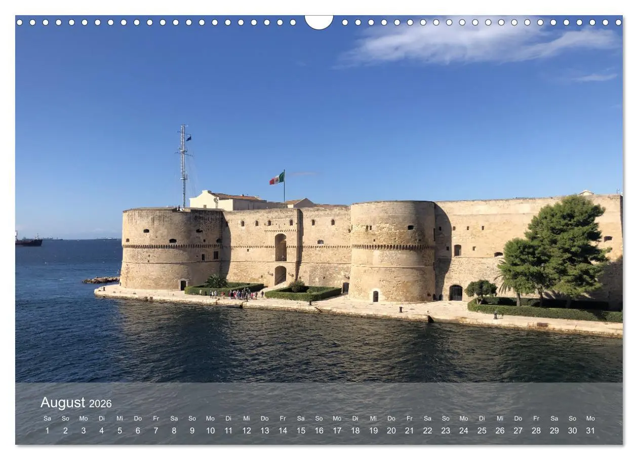 Bild: 9783457606032 | Apuliens Küstenorte (Wandkalender 2026 DIN A3 quer), CALVENDO...