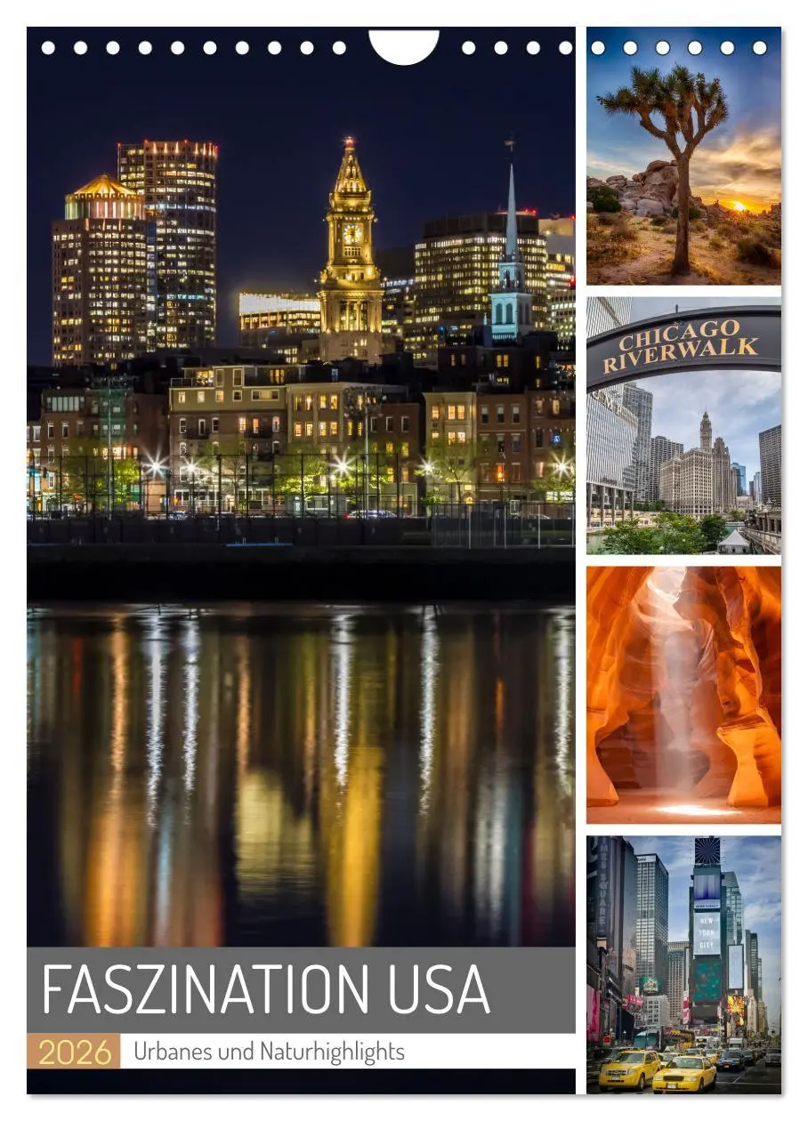 Cover: 9783516316032 | FASZINATION USA Urbanes und Naturhighlights (Wandkalender 2026 DIN...