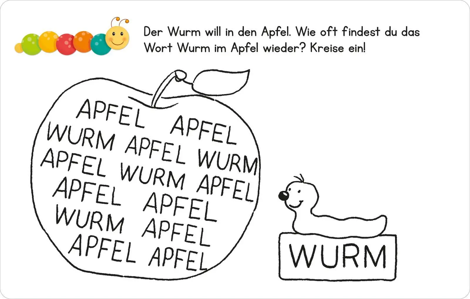 Bild: 9783845856032 | Lernraupe - Wortspiele | 50 Karten mit abwischbarem Stift | Wiesner