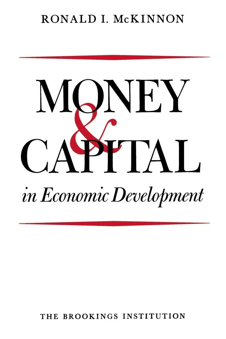 Cover: 9780815756132 | Money and Capital in Economic Development | Ronald I. Mckinnon | Buch