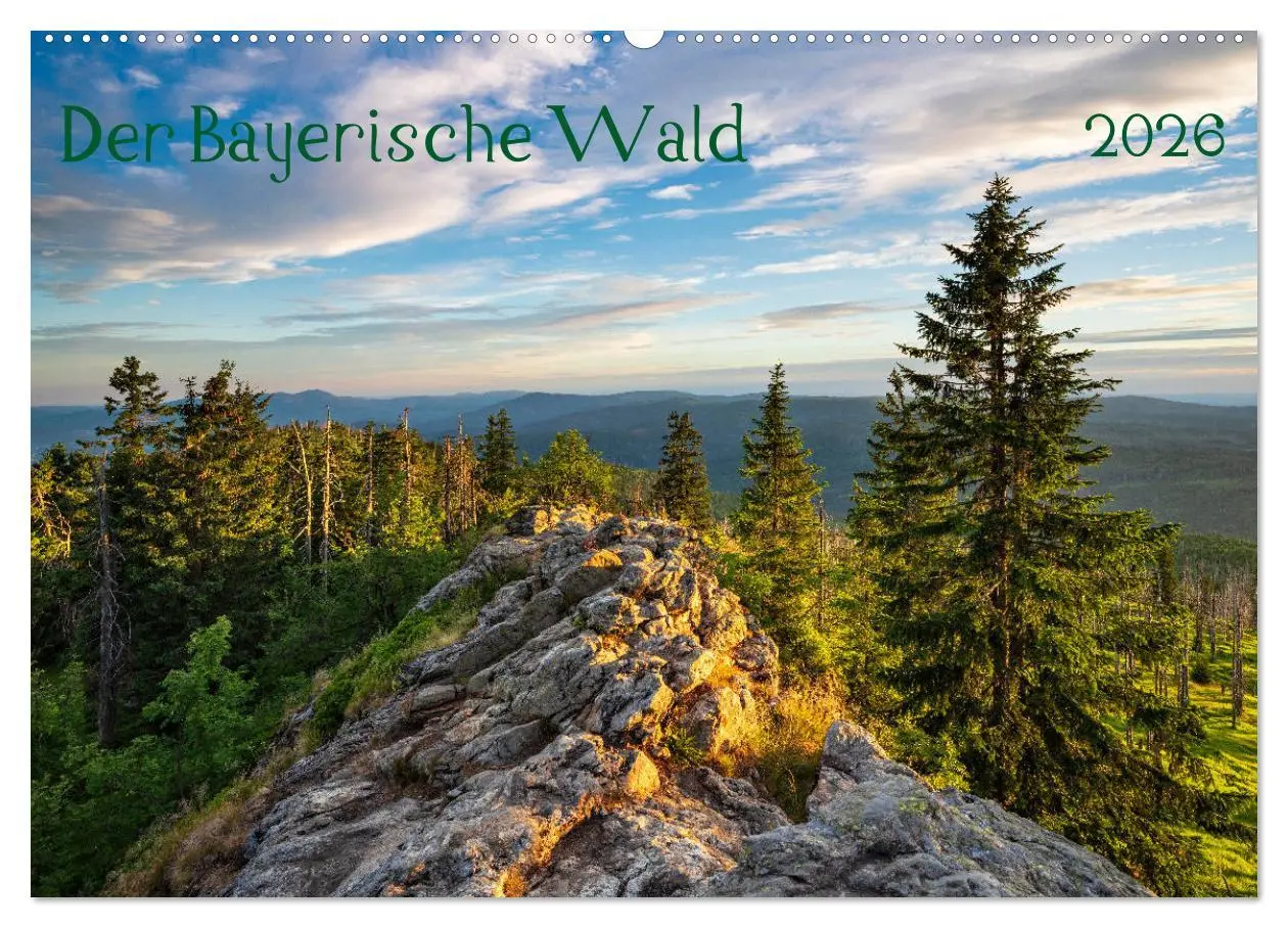 Cover: 9783457766132 | Der Bayerische Wald (Wandkalender 2026 DIN A2 quer), CALVENDO...