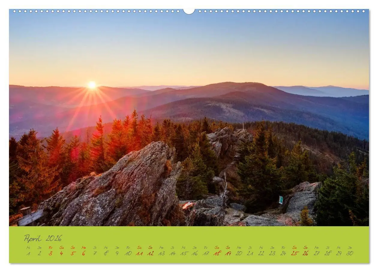 Bild: 9783457766132 | Der Bayerische Wald (Wandkalender 2026 DIN A2 quer), CALVENDO...