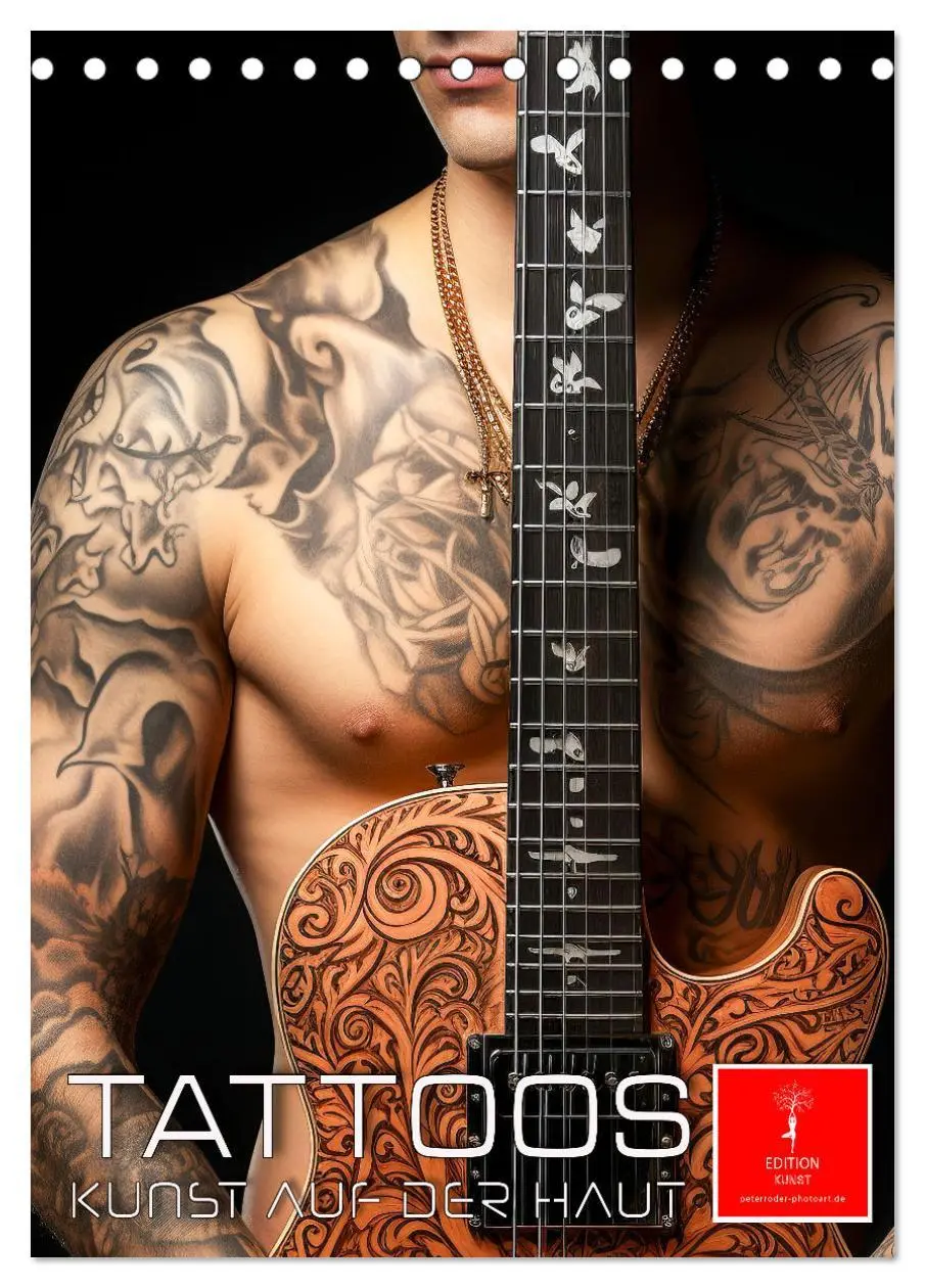 Cover: 9783516306132 | Tattoos Kunst auf der Haut (Tischkalender 2026 DIN A5 hoch),...