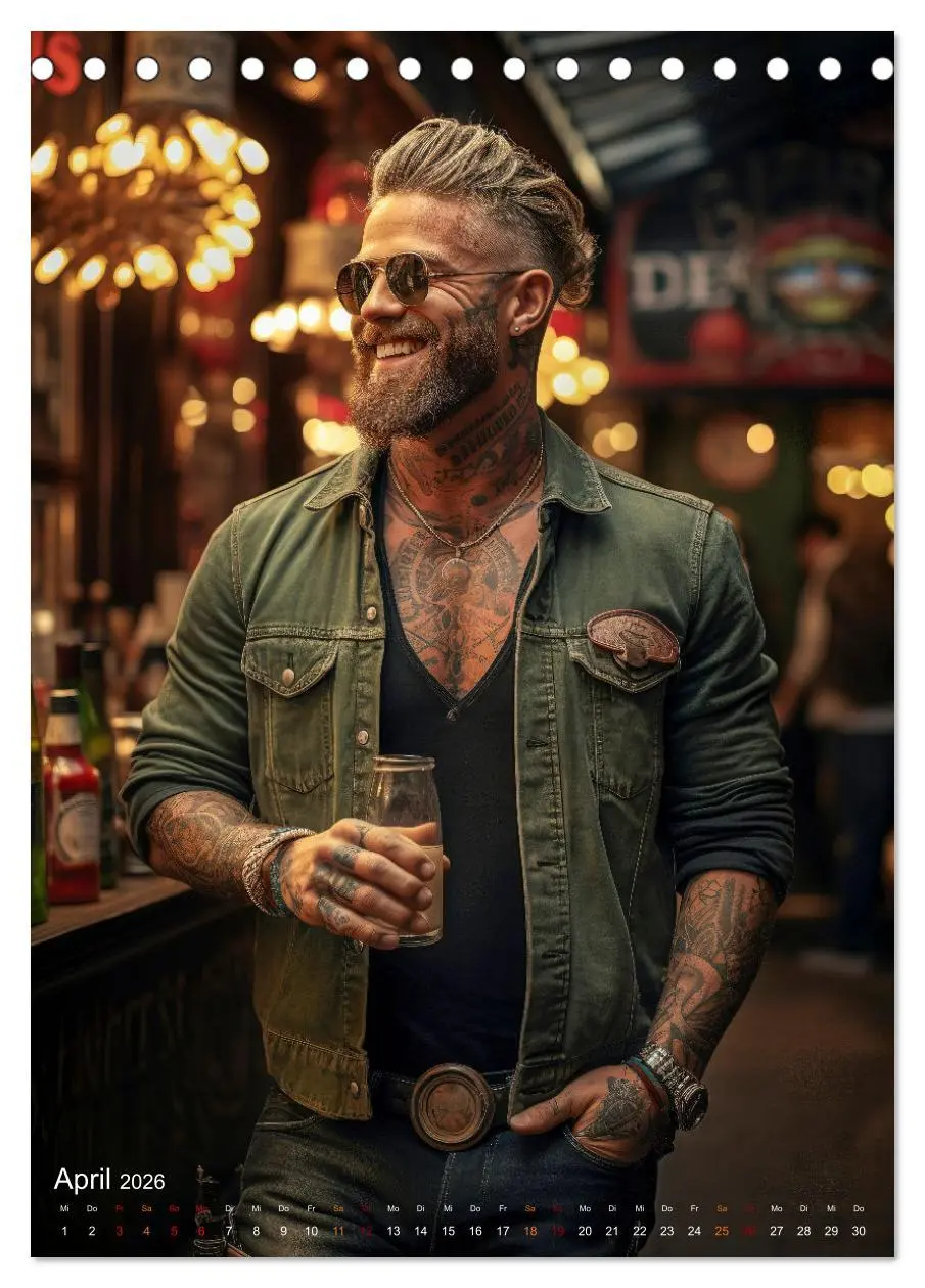 Bild: 9783516306132 | Tattoos Kunst auf der Haut (Tischkalender 2026 DIN A5 hoch),...