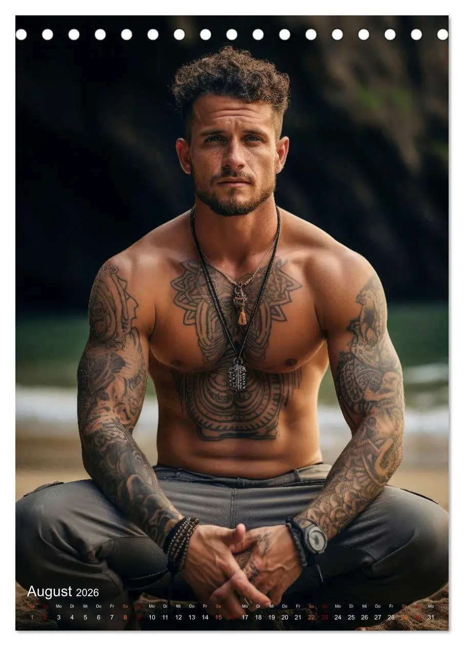 Bild: 9783516306132 | Tattoos Kunst auf der Haut (Tischkalender 2026 DIN A5 hoch),...