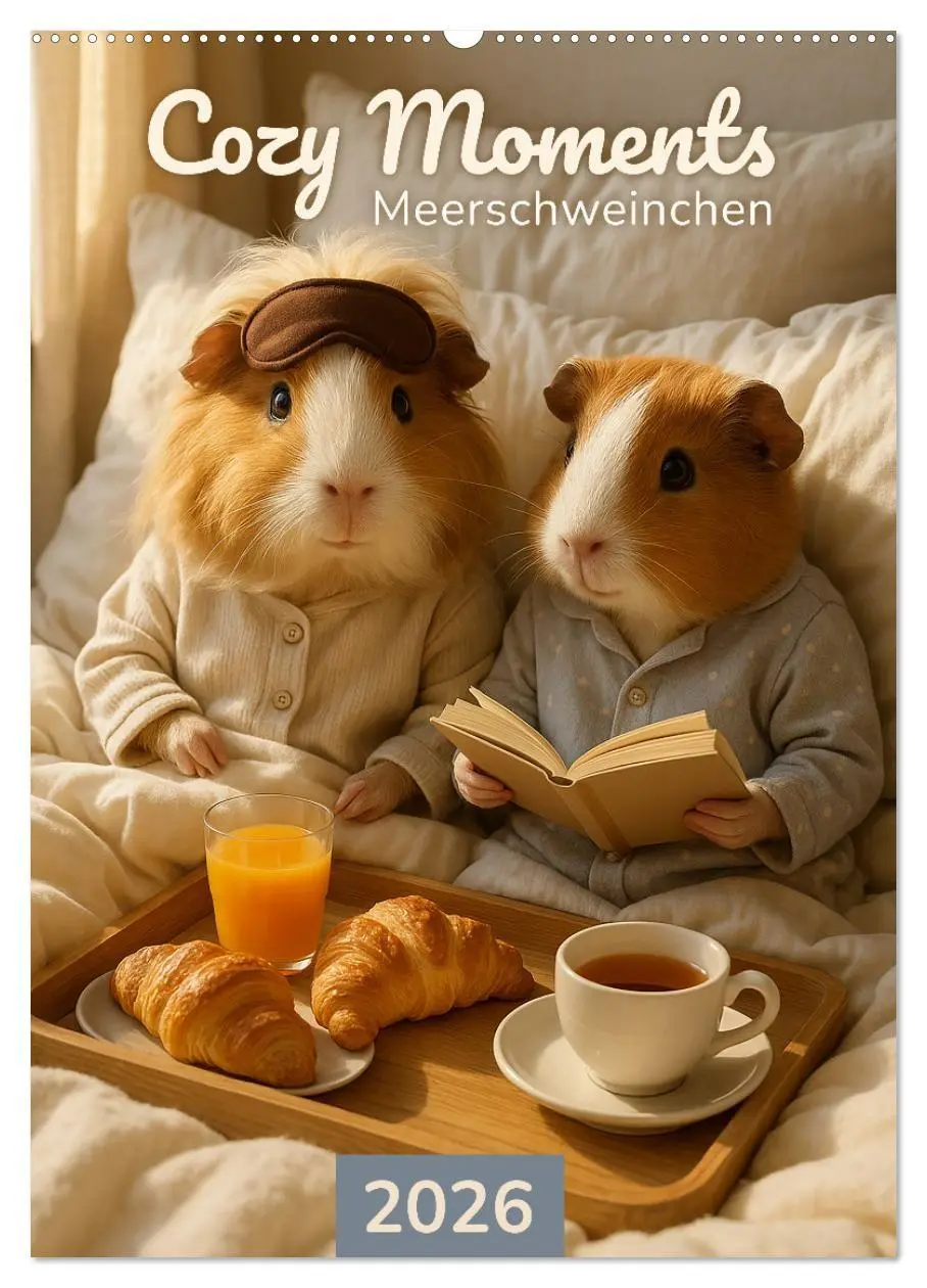 Cover: 9783516926132 | Cozy Moments - Meerschweinchen Kalender (Wandkalender 2027 DIN A2...