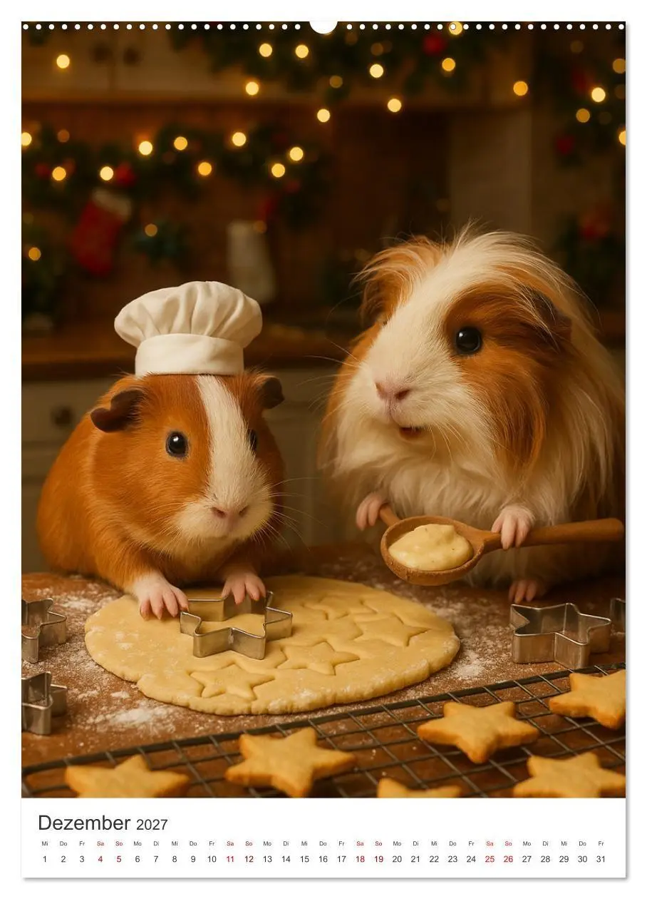 Bild: 9783516926132 | Cozy Moments - Meerschweinchen Kalender (Wandkalender 2027 DIN A2...