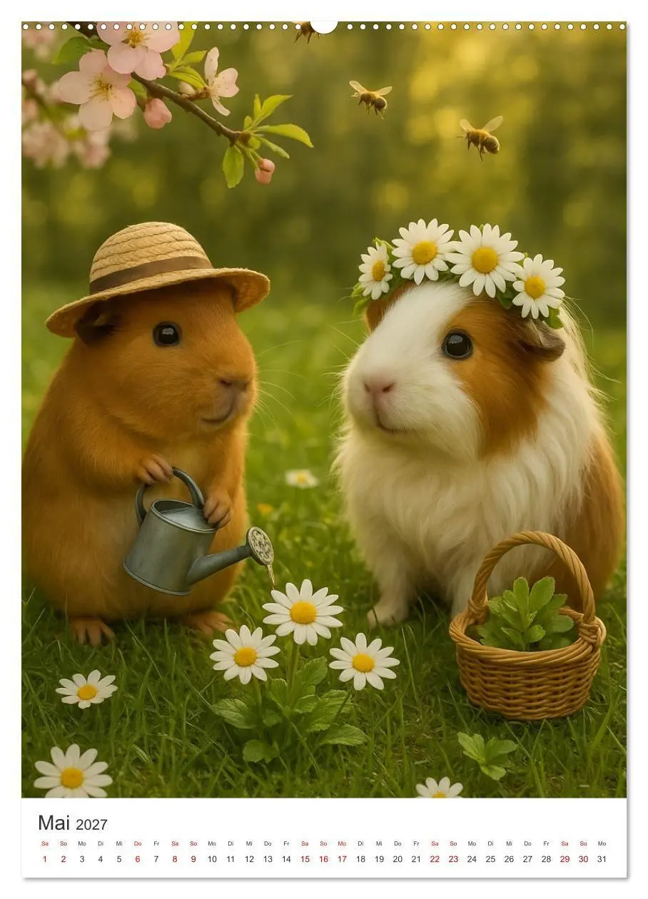 Bild: 9783516926132 | Cozy Moments - Meerschweinchen Kalender (Wandkalender 2027 DIN A2...