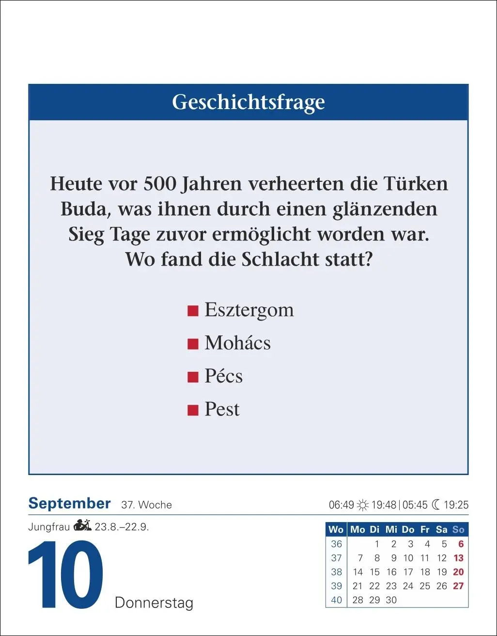 Bild: 9783840036132 | Abenteuer Geschichte Tagesabreißkalender 2026 - Menschen,...