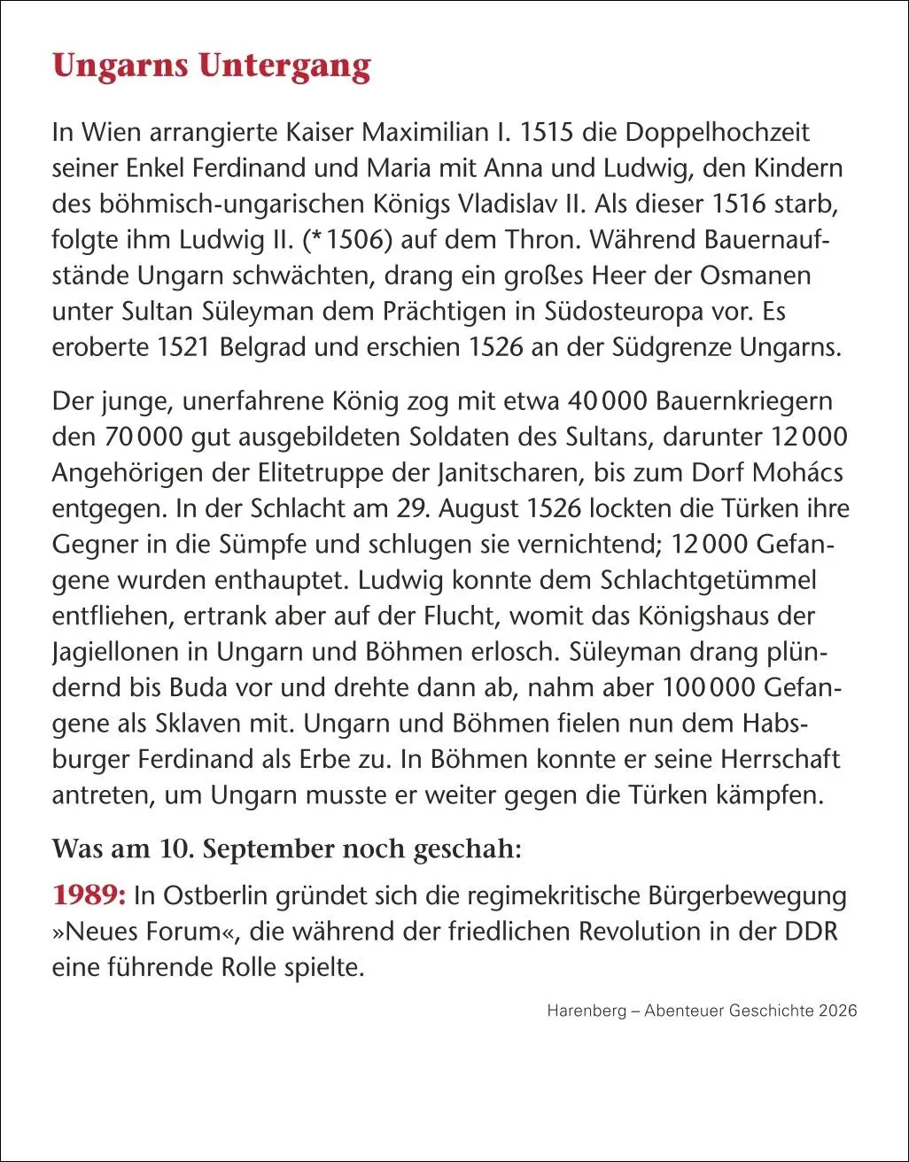 Bild: 9783840036132 | Abenteuer Geschichte Tagesabreißkalender 2026 - Menschen,...
