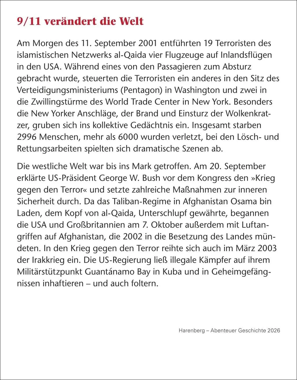 Bild: 9783840036132 | Abenteuer Geschichte Tagesabreißkalender 2026 - Menschen,...