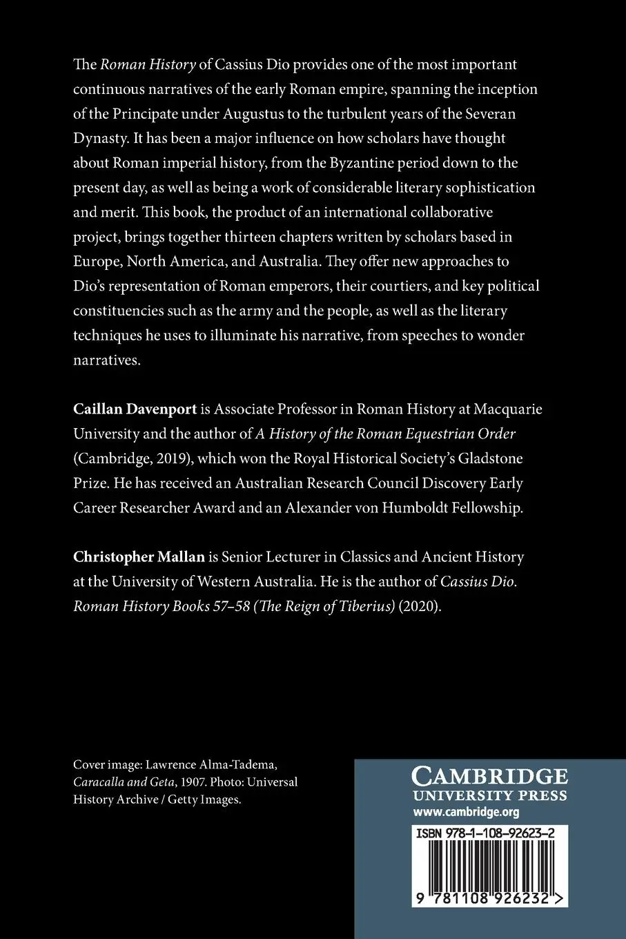 Rückseite: 9781108926232 | Emperors and Political Culture in Cassius Dio's Roman History | Buch