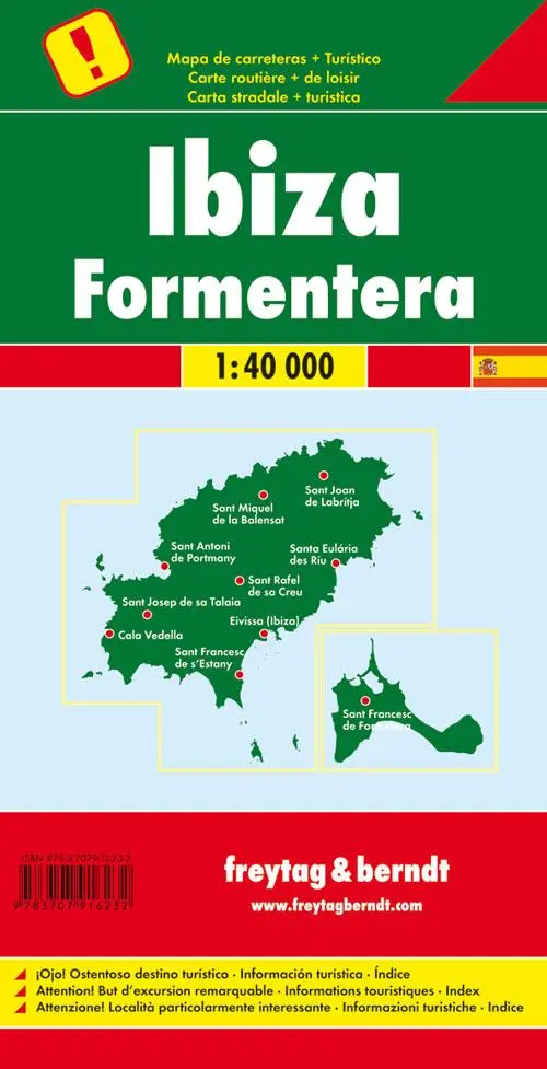 Rückseite: 9783707916232 | Ibiza . Formentera, Autokarte 1:40.000 | Besondere Ausflugsziele