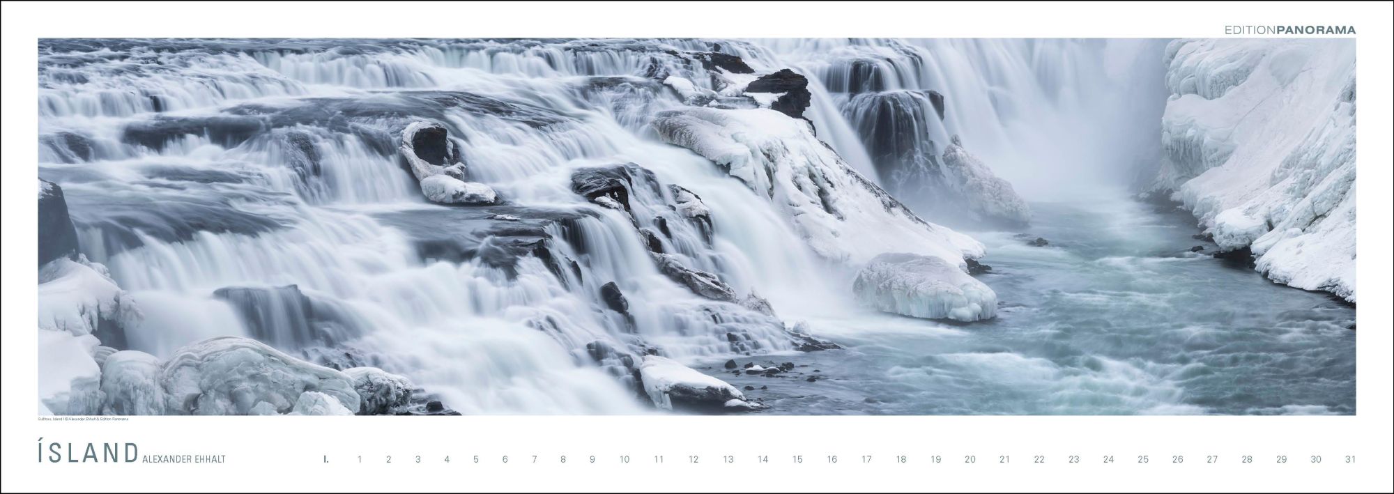 Bild: 9783898236232 | ISLAND | Immerwährender Panorama-Kalender, 110 x 39 cm | Ehhalt | XIV