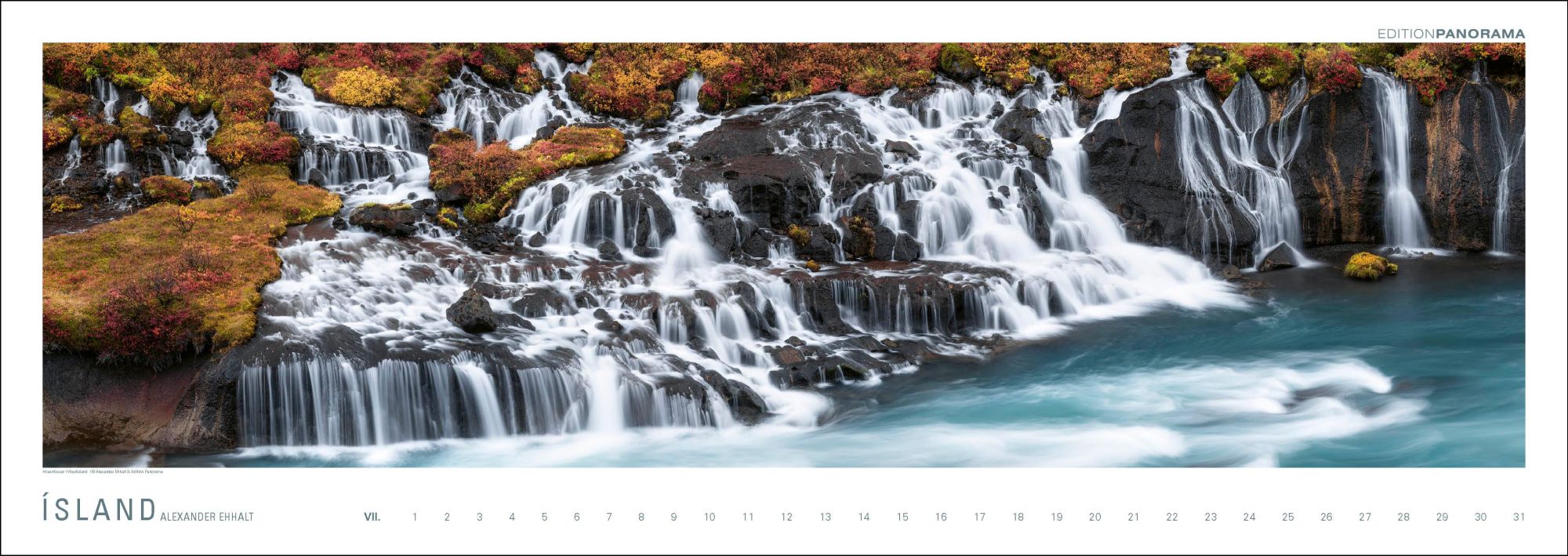 Bild: 9783898236232 | ISLAND | Immerwährender Panorama-Kalender, 110 x 39 cm | Ehhalt | XIV