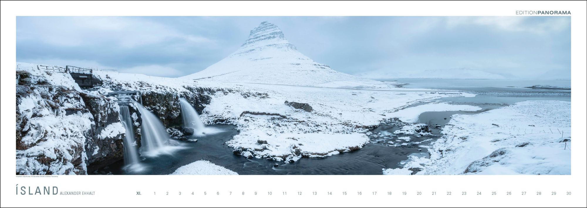 Bild: 9783898236232 | ISLAND | Immerwährender Panorama-Kalender, 110 x 39 cm | Ehhalt | XIV