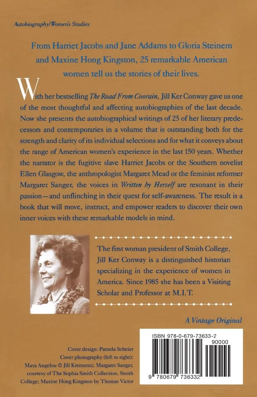 Rückseite: 9780679736332 | Written by Herself | Jill Ker Conway | Taschenbuch | Englisch | 1992