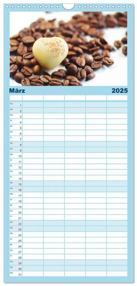 Bild: 9783457126332 | Familienplaner 2025 - Kaffee-Pause Terminkalender mit 5 Spalten...