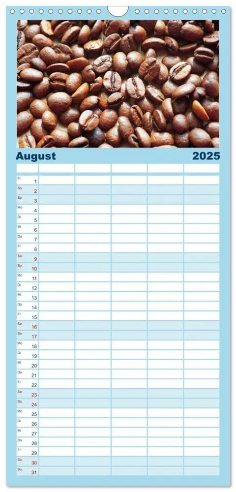 Bild: 9783457126332 | Familienplaner 2025 - Kaffee-Pause Terminkalender mit 5 Spalten...