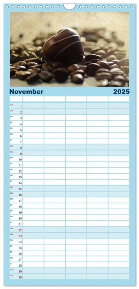 Bild: 9783457126332 | Familienplaner 2025 - Kaffee-Pause Terminkalender mit 5 Spalten...