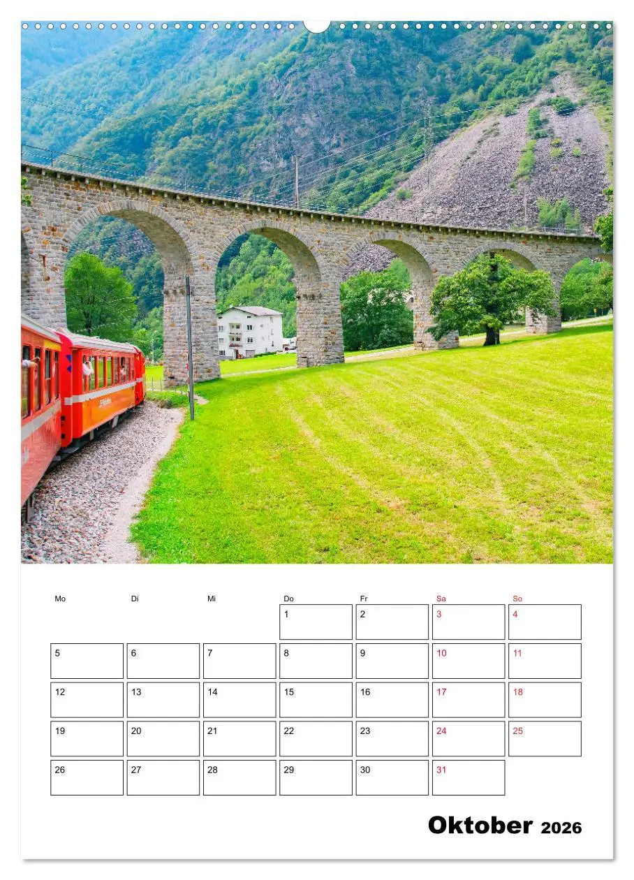 Bild: 9783516386332 | Rhätische Bahn - aussichtsreiches Bahnerlebnis (Wandkalender 2026...