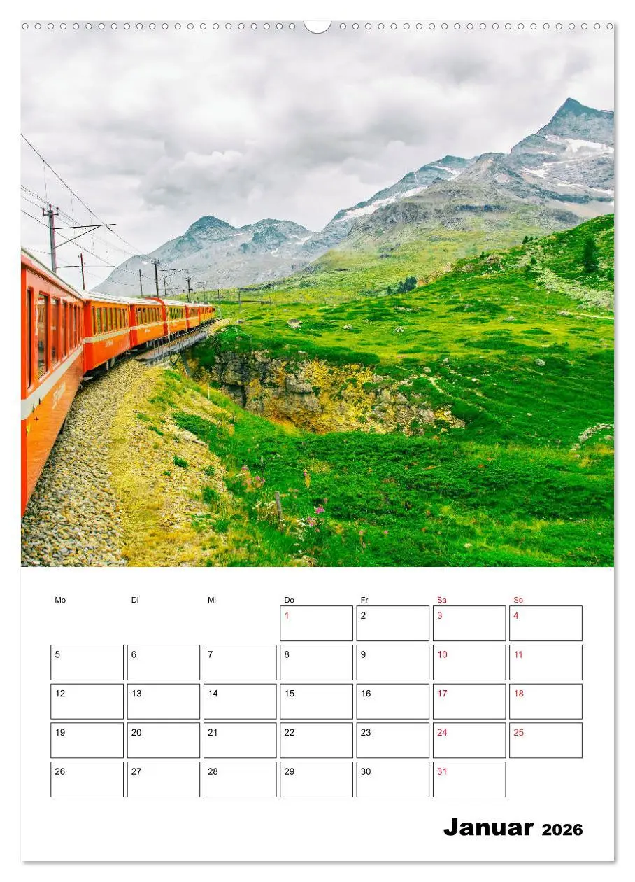 Bild: 9783516386332 | Rhätische Bahn - aussichtsreiches Bahnerlebnis (Wandkalender 2026...
