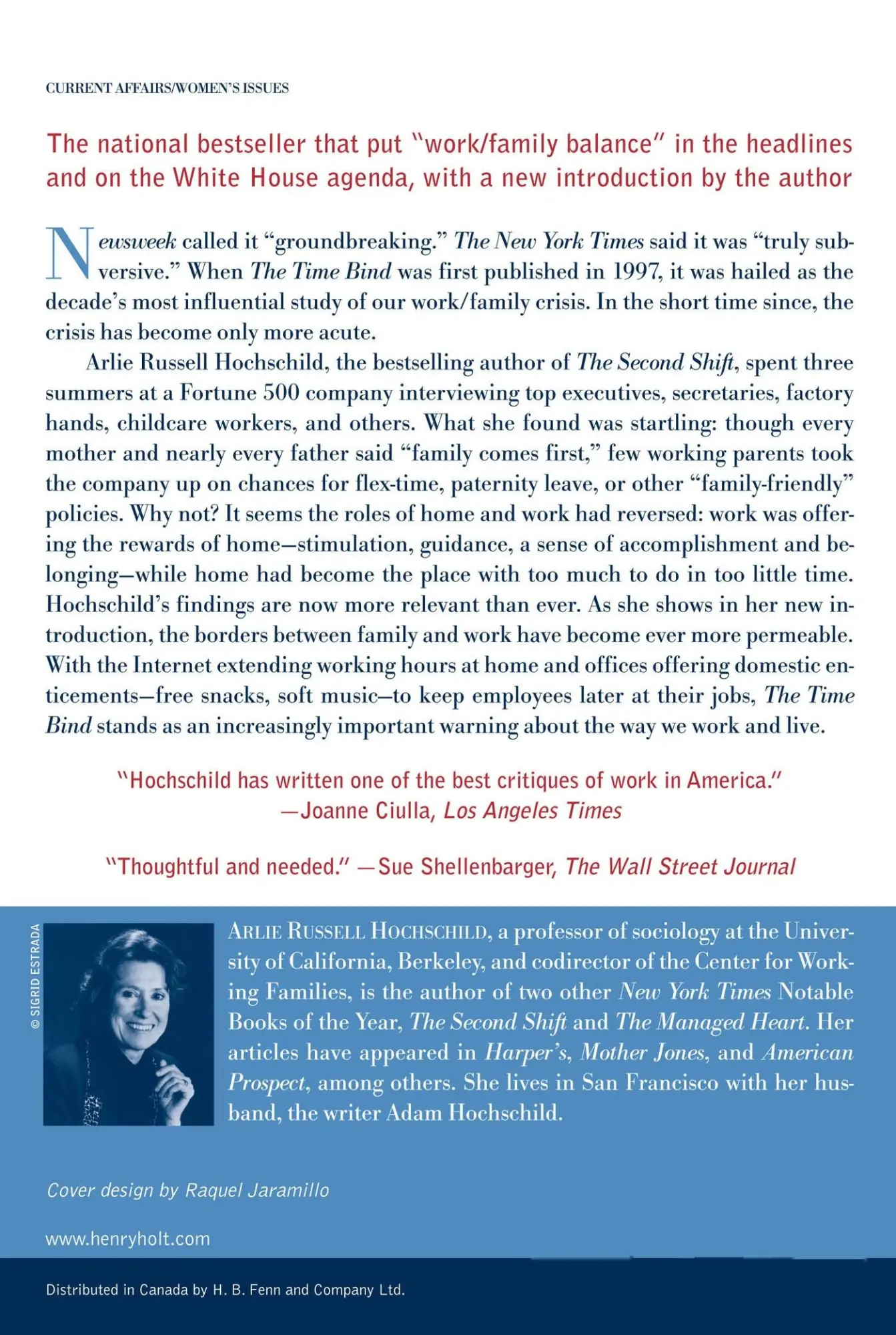 Rückseite: 9780805066432 | The Time Bind | When Work Becomes Home and Home Becomes Work | Buch