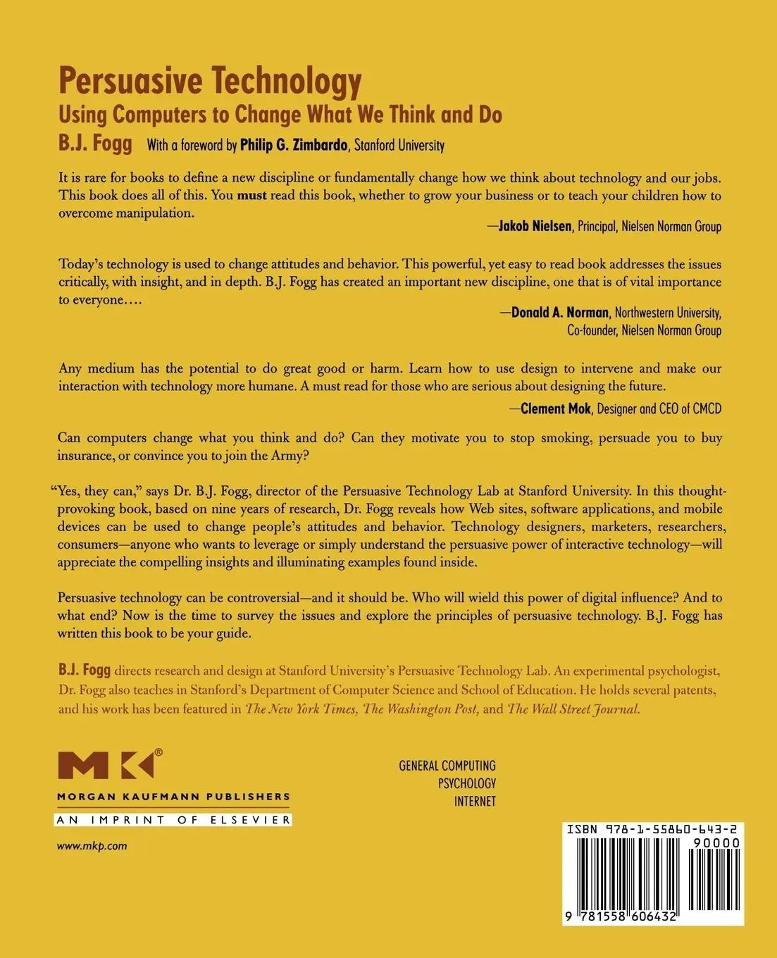 Rückseite: 9781558606432 | Persuasive Technology | Using Computers to Change What We Think and Do