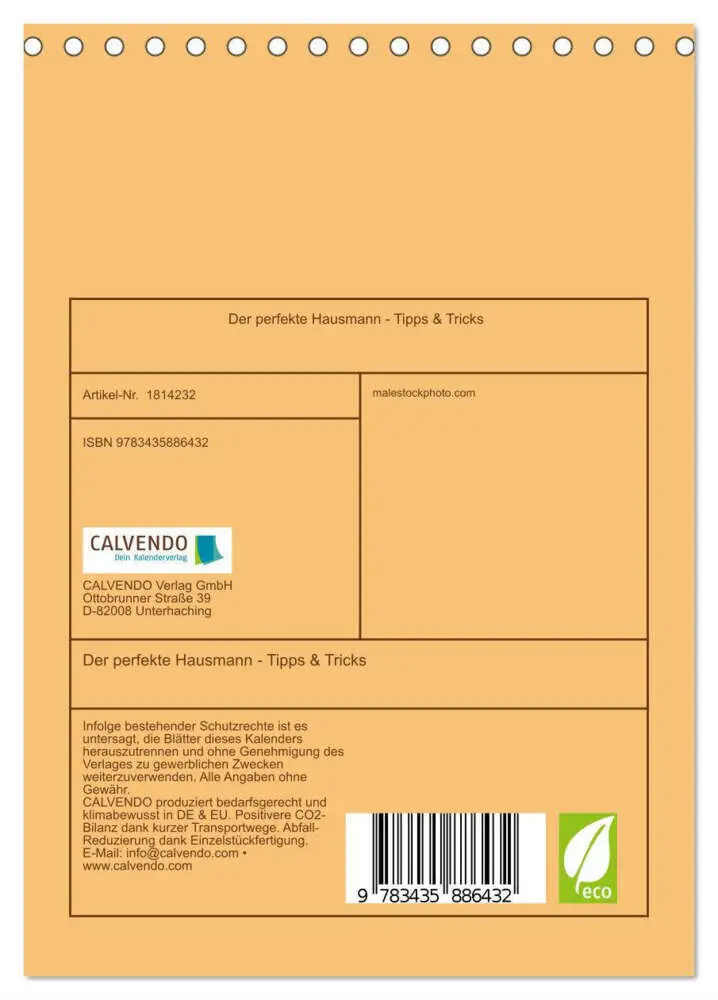 Bild: 9783435886432 | Der perfekte Hausmann - Tipps &amp; Tricks (Tischkalender 2025 DIN A5...
