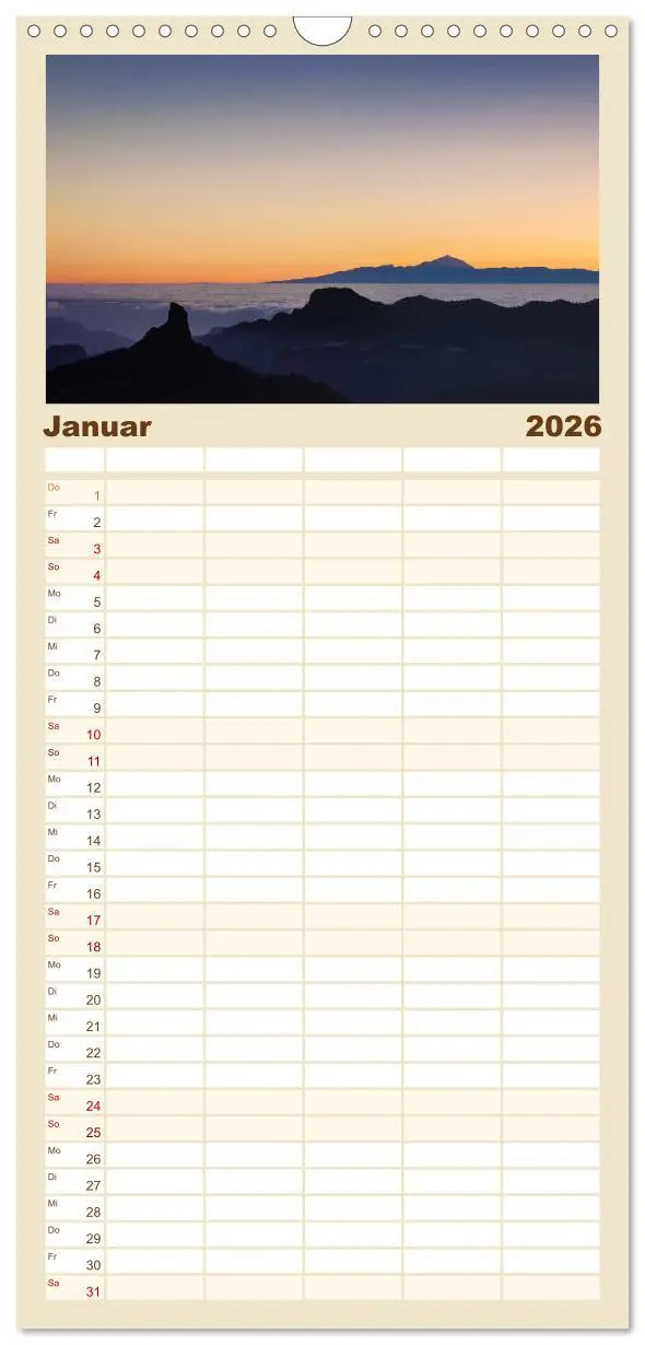 Bild: 9783516516432 | Familienplaner 2026 - Gran Canaria - Extrabreite Landschaften mit 5...