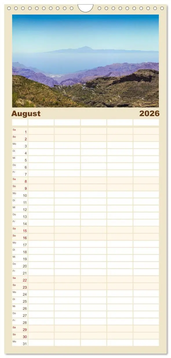 Bild: 9783516516432 | Familienplaner 2026 - Gran Canaria - Extrabreite Landschaften mit 5...