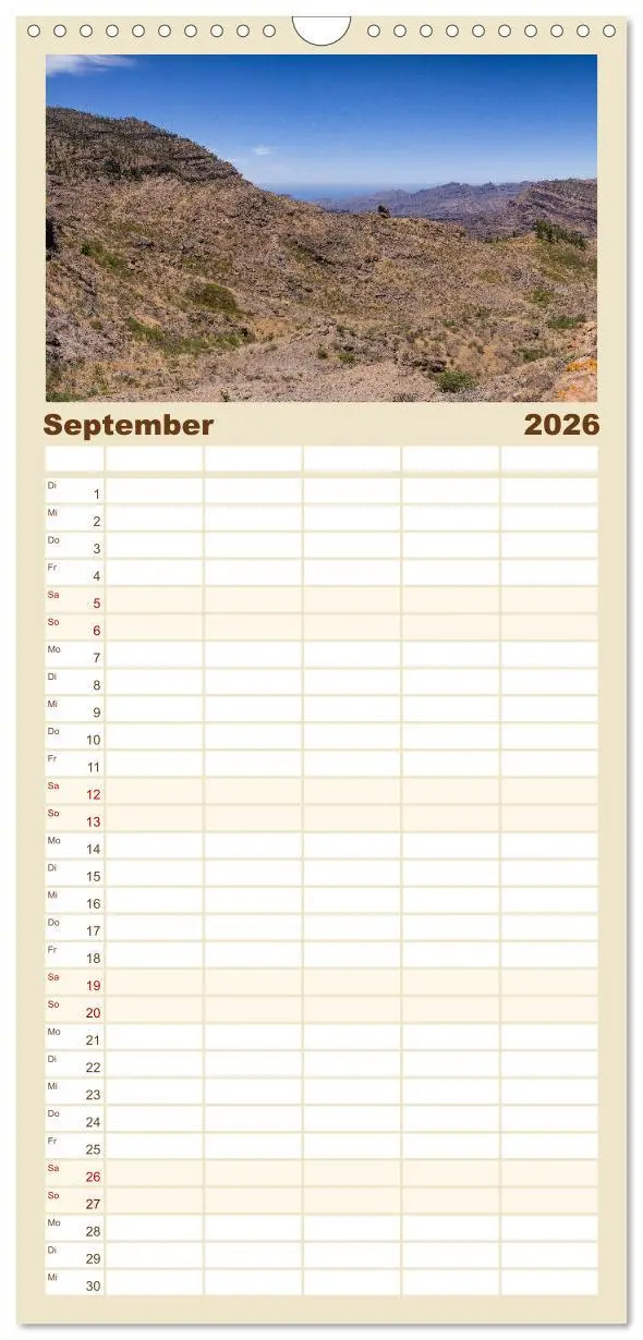 Bild: 9783516516432 | Familienplaner 2026 - Gran Canaria - Extrabreite Landschaften mit 5...