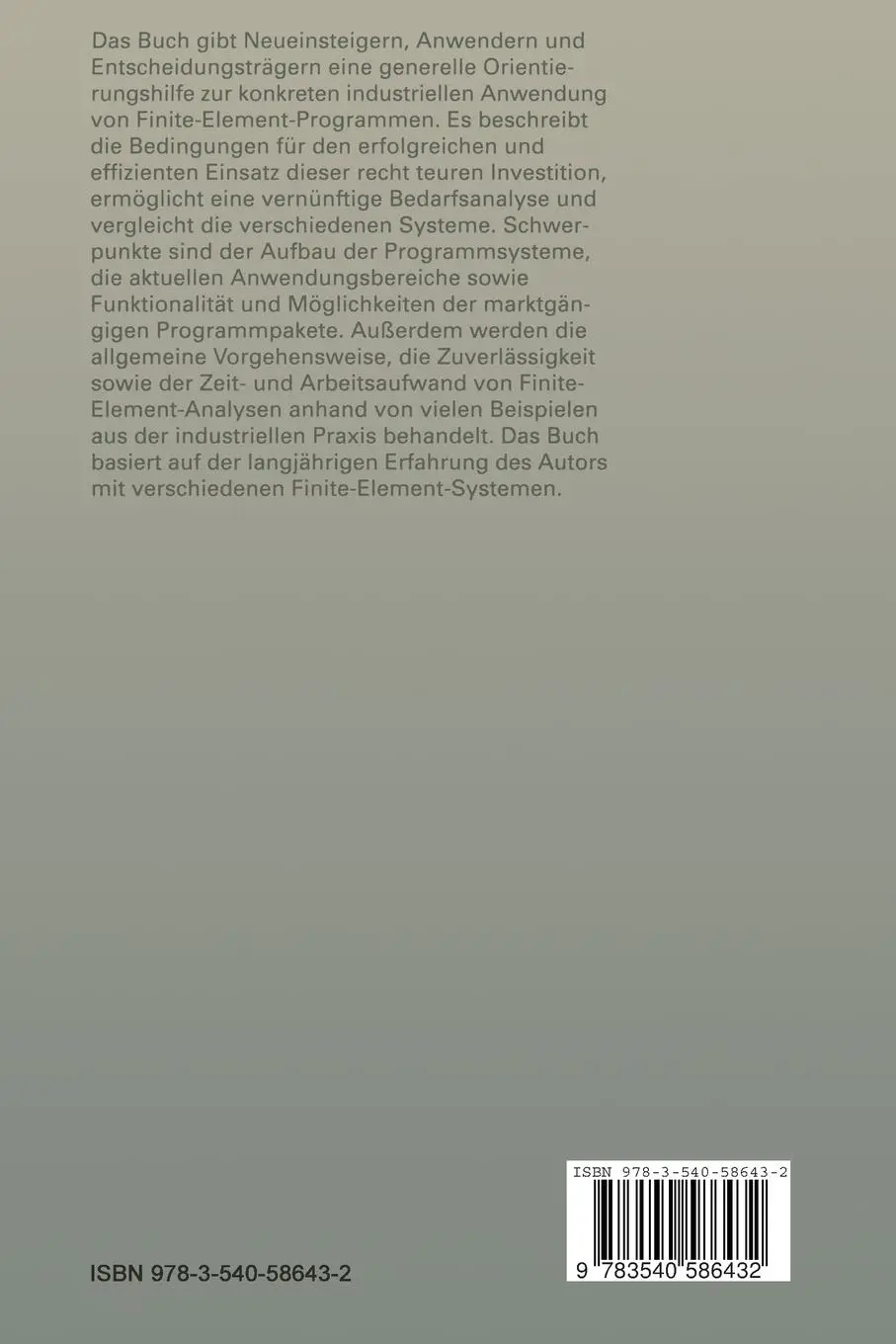 Rückseite: 9783540586432 | FEM-Leitfaden | Peter Fröhlich | Taschenbuch | ix | Deutsch | 1995
