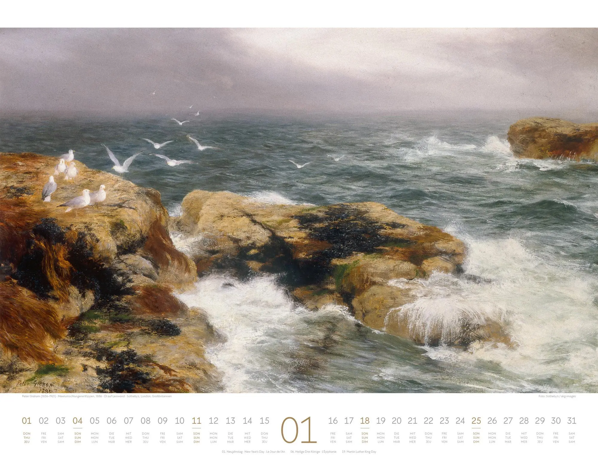 Bild: 9783838426532 | Kunstwerk Meer Kalender 2026 | Ackermann Kunstverlag GmbH | Kalender