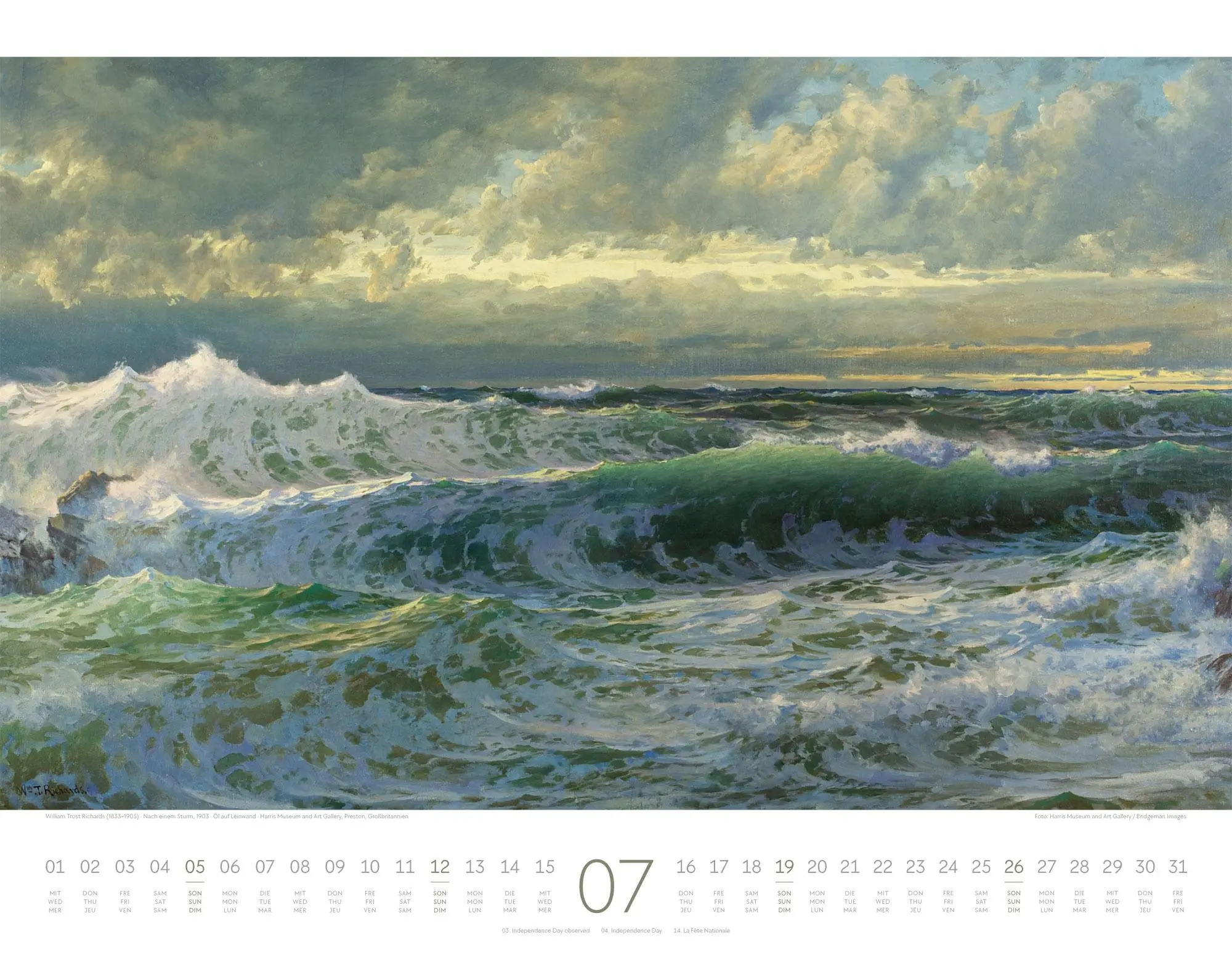 Bild: 9783838426532 | Kunstwerk Meer Kalender 2026 | Ackermann Kunstverlag GmbH | Kalender