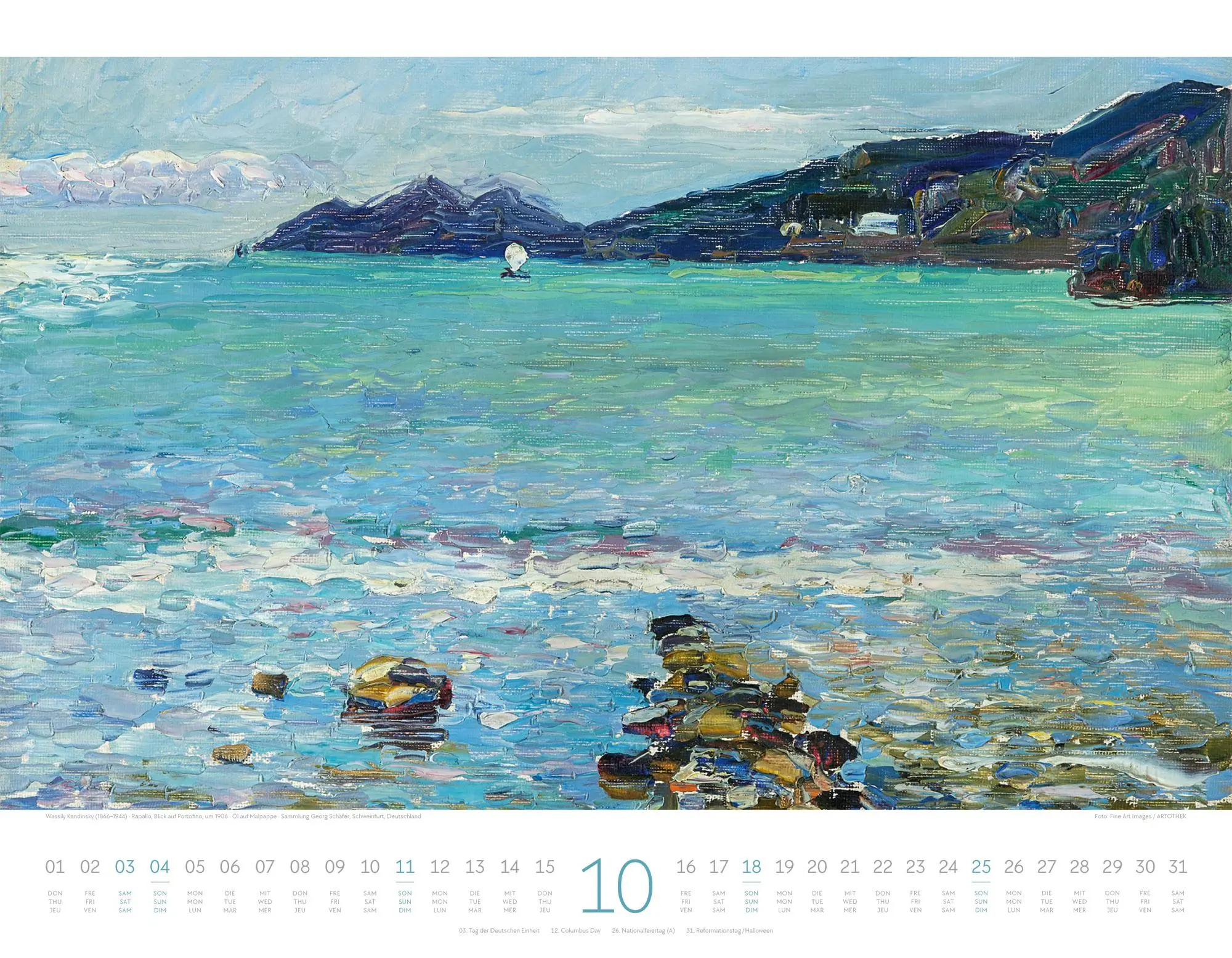 Bild: 9783838426532 | Kunstwerk Meer Kalender 2026 | Ackermann Kunstverlag GmbH | Kalender