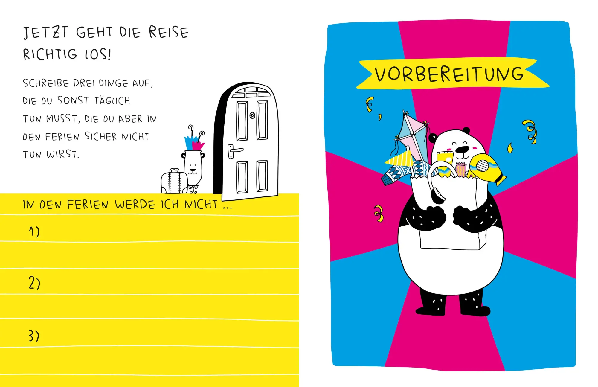 Bild: 9788863126532 | Dein Ferientagebuch. Unterwegs mit dem Panda! | Prisca Priano | Buch