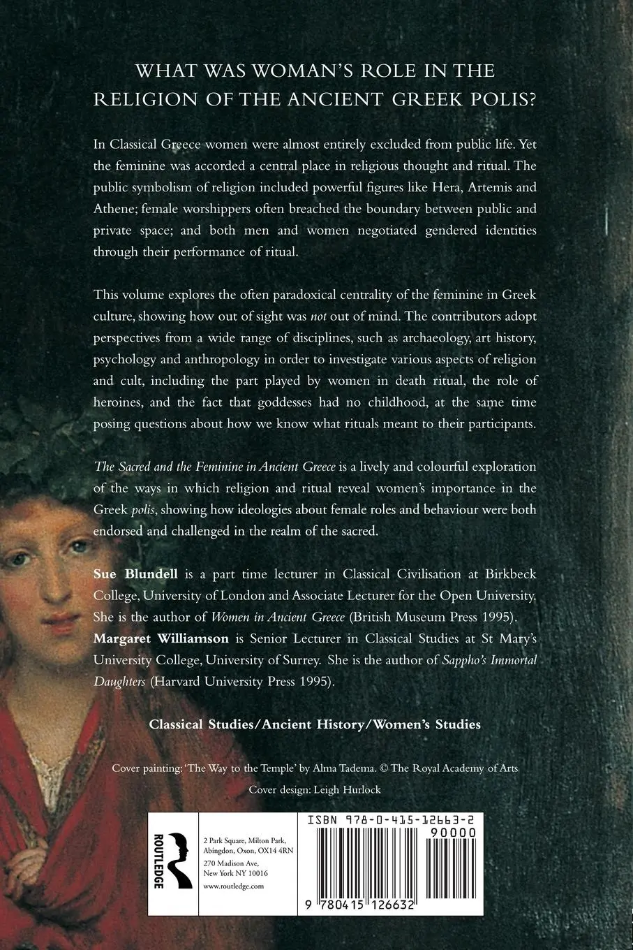 Rückseite: 9780415126632 | The Sacred and the Feminine in Ancient Greece | Sue Blundell (u. a.)