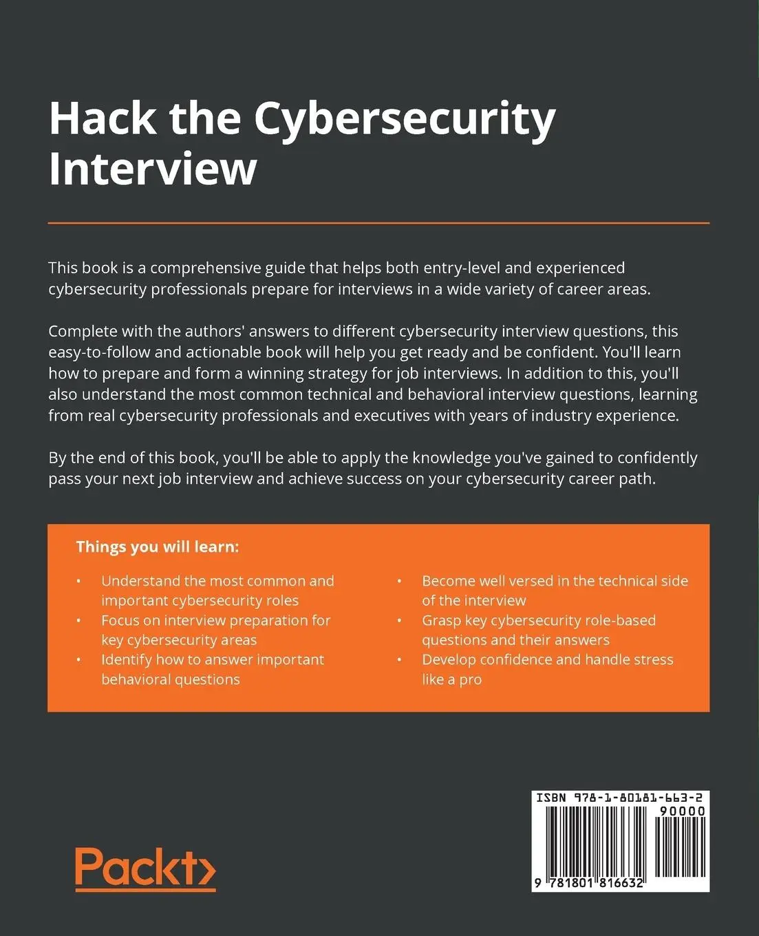 Rückseite: 9781801816632 | Hack the Cybersecurity Interview | Ken Underhill (u. a.) | Taschenbuch
