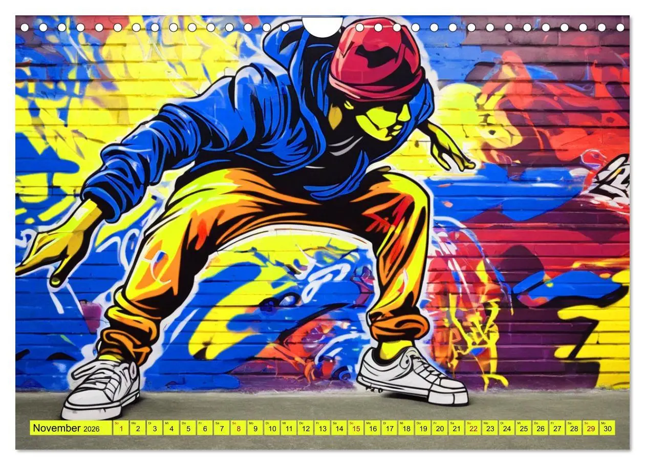 Bild: 9783457336632 | Lebensart Hip Hop (Wandkalender 2026 DIN A4 quer), CALVENDO...