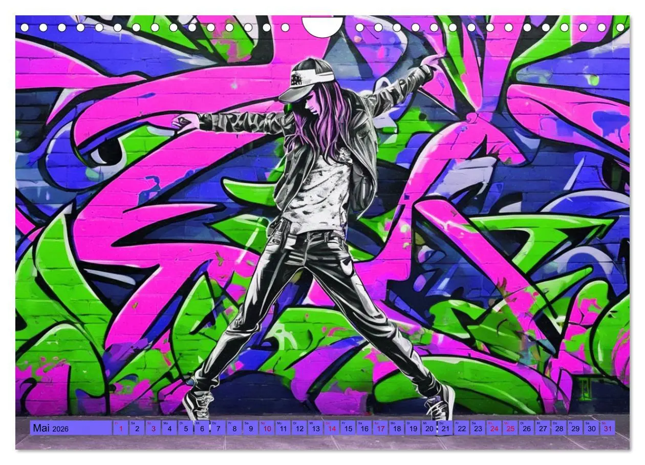 Bild: 9783457336632 | Lebensart Hip Hop (Wandkalender 2026 DIN A4 quer), CALVENDO...