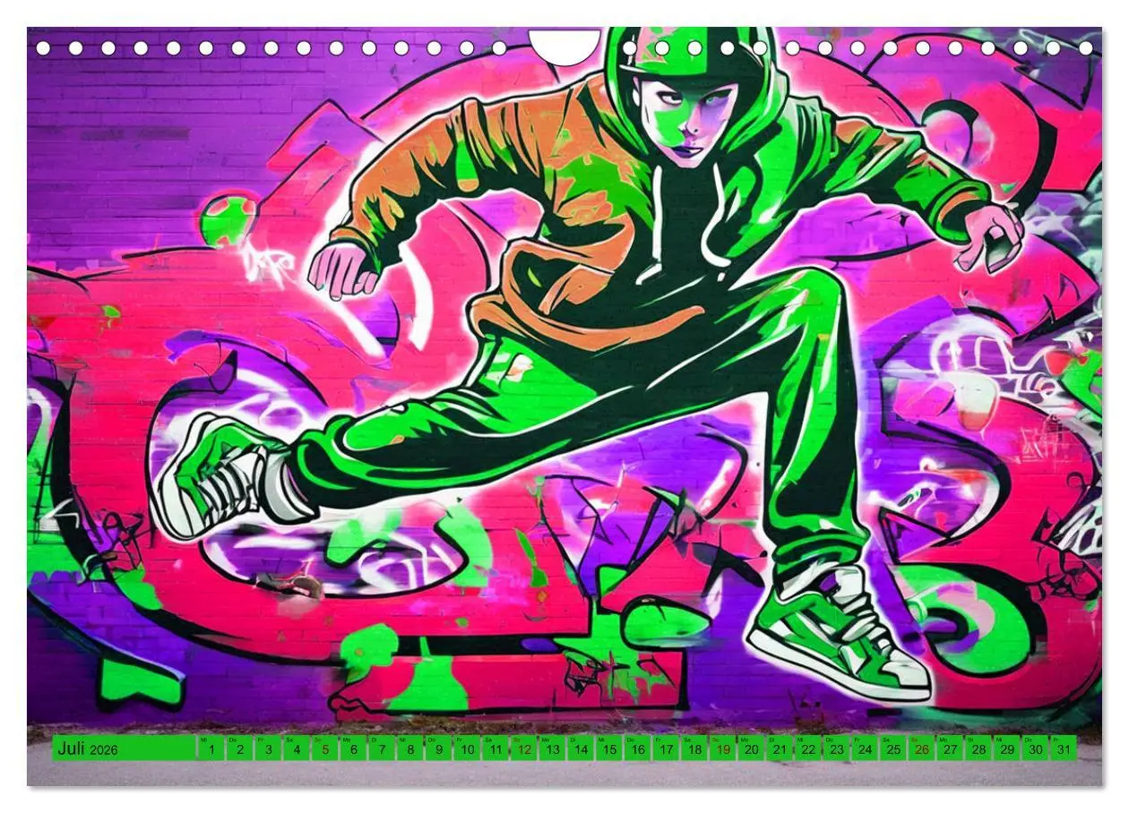 Bild: 9783457336632 | Lebensart Hip Hop (Wandkalender 2026 DIN A4 quer), CALVENDO...