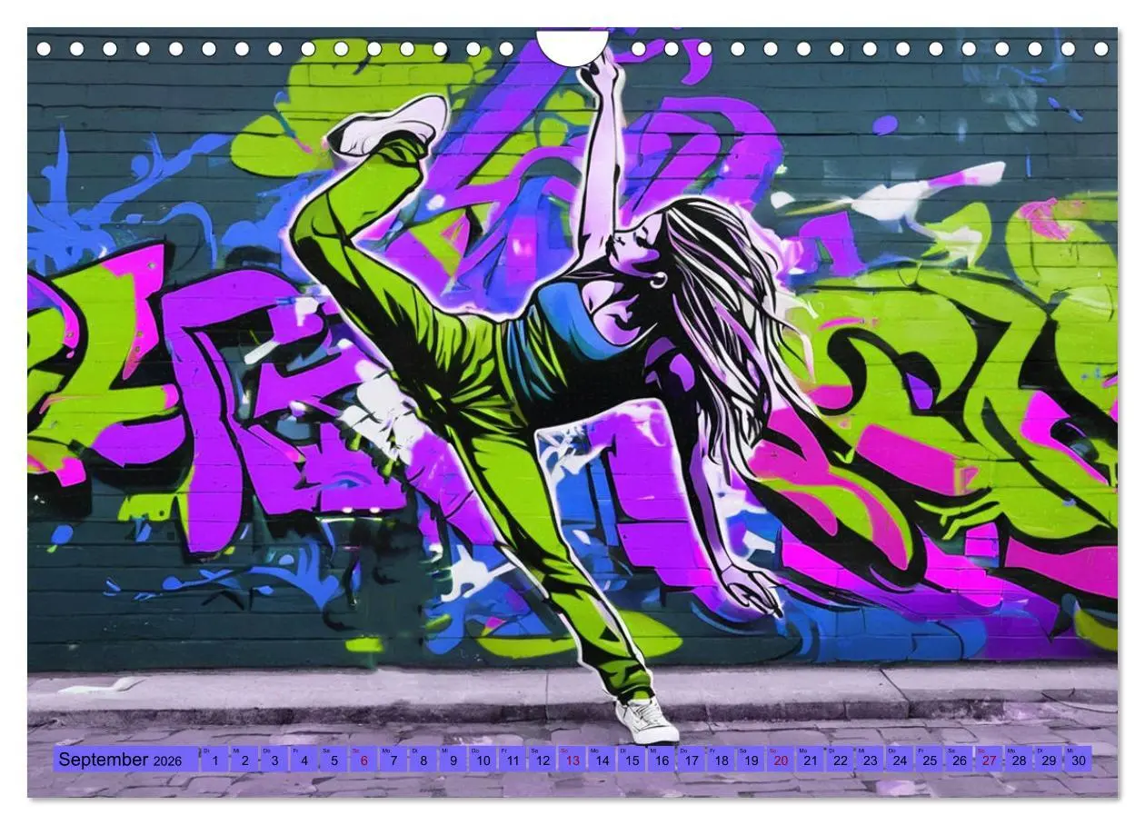 Bild: 9783457336632 | Lebensart Hip Hop (Wandkalender 2026 DIN A4 quer), CALVENDO...