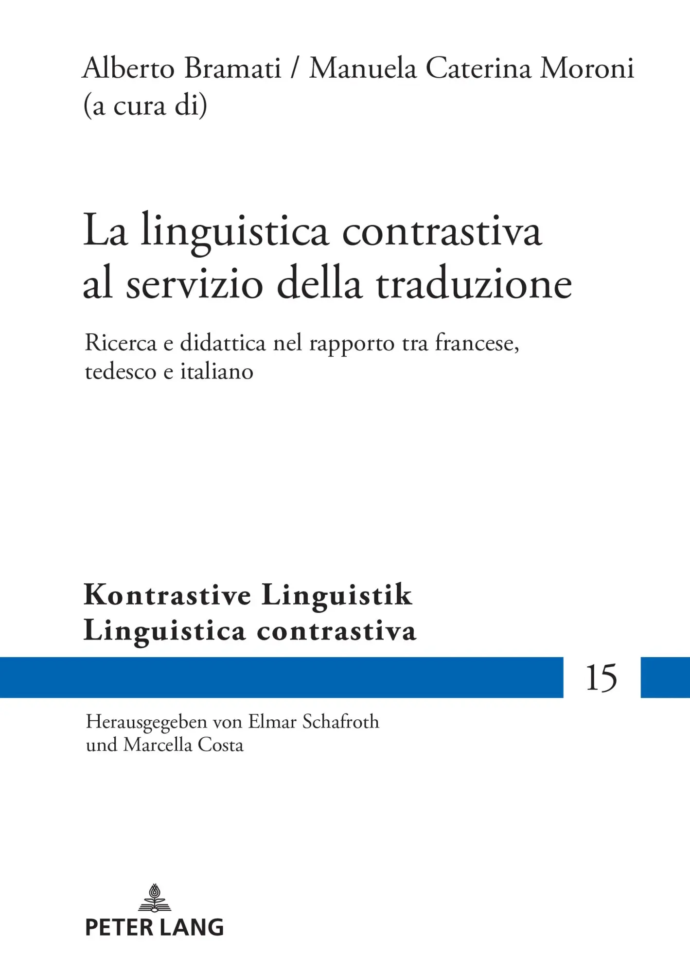 Cover: 9783631886632 | La linguistica contrastiva al servizio della traduzione | Buch | 2024