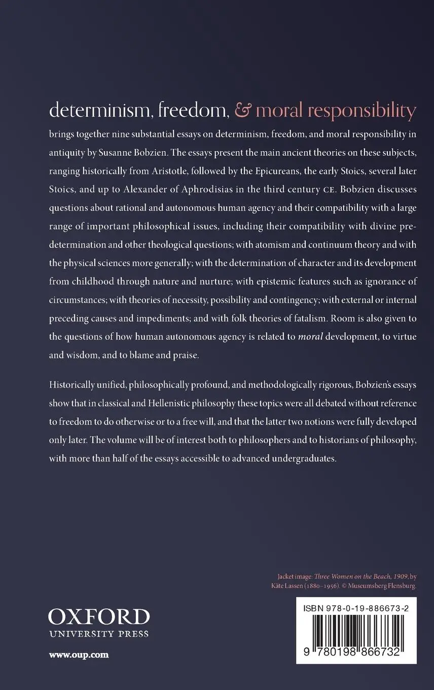 Rückseite: 9780198866732 | Determin, Freedom, &amp; Moral Respons C | Bobzien | Buch | Gebunden