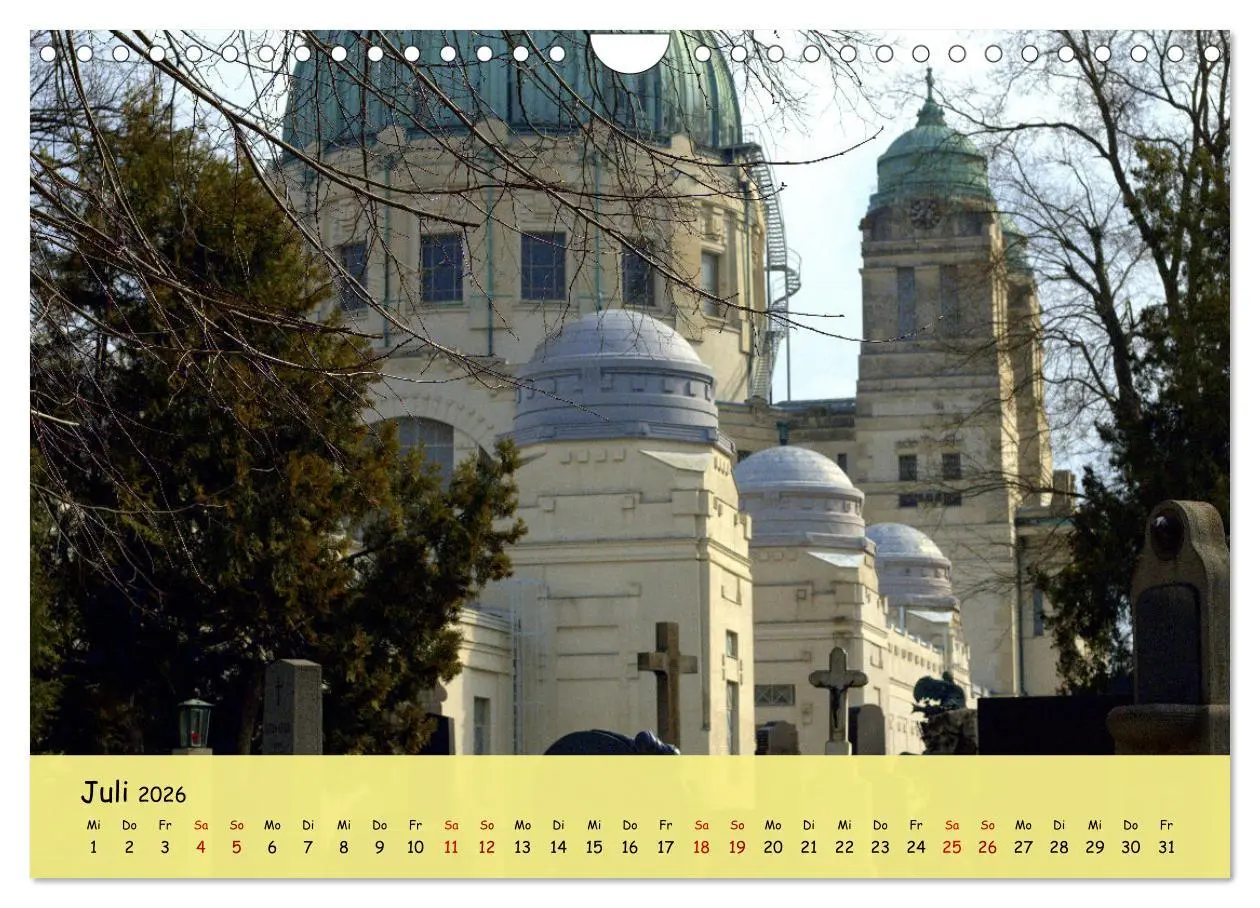 Bild: 9783457326732 | Am Zentralfriedhof in Wien (Wandkalender 2026 DIN A4 quer),...